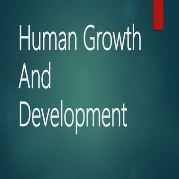 Human Growth and Development | PPT