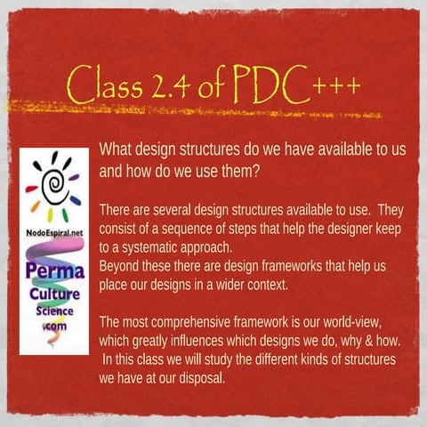 PDC+++ Module 2 Class 4 Structures