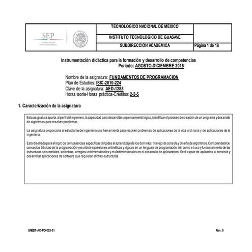 M2 actividad 2.3 INSTRUMENTACIÓN DIDÁCTICA 2015 