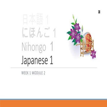 Introduction to Japanese for Beginners | PPS