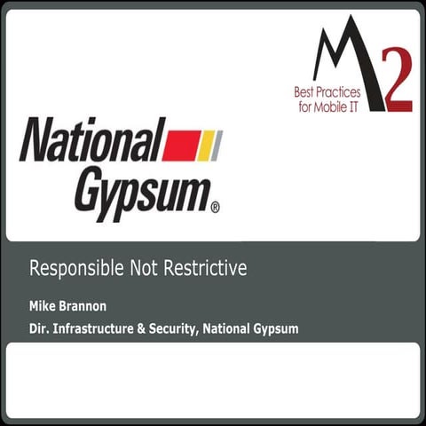 Mobile Device Security - Responsible Not Repressive