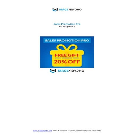 Magento 2 Sales Promotion Pro with FREE Gift User Guide