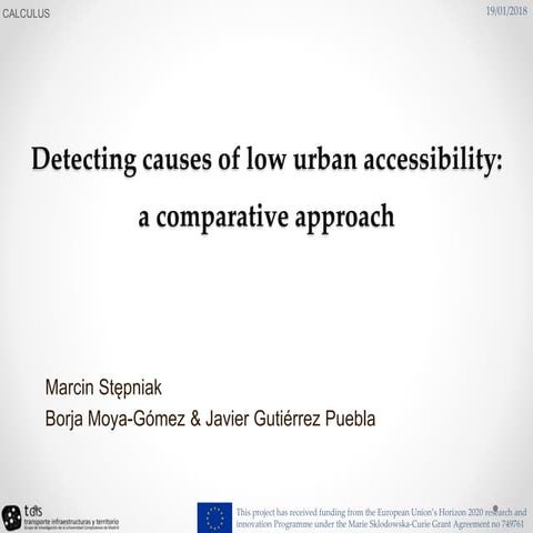 Detecting causes of low urban accessibility: a comparative approach