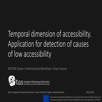 Temporal dimension of accessibility. Application for detection of causes of l...