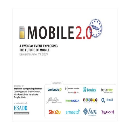 Mobile 2.0 Europe intro slide