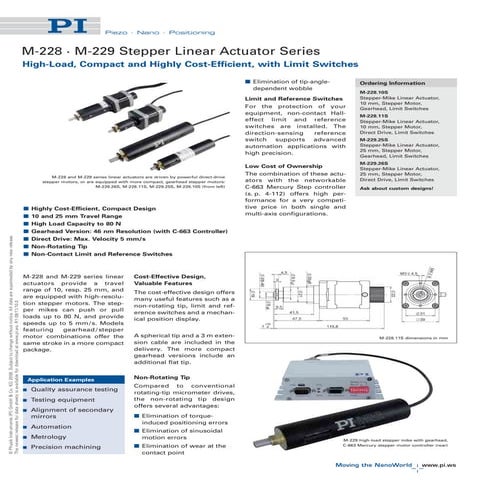 Stepper Linear Actuator Series