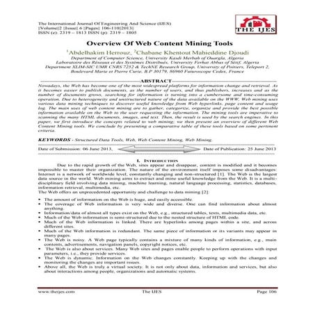 The International Journal of Engineering and Science (The IJES)