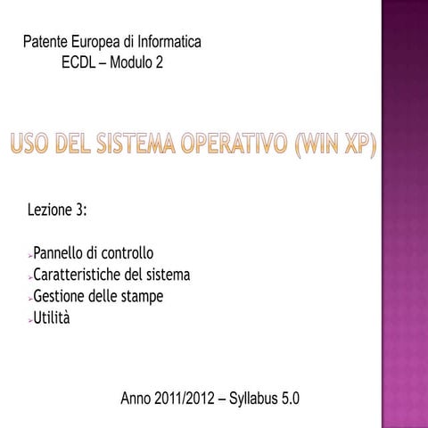 Modulo 2 - Lezione 3