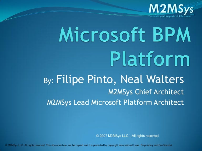 The Microsoft BPM Platform
