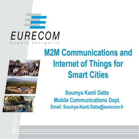 M2M communications and internet of things for smart cities
