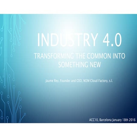 Industrial success cases: M2M CLOUD FACTORY | PDF