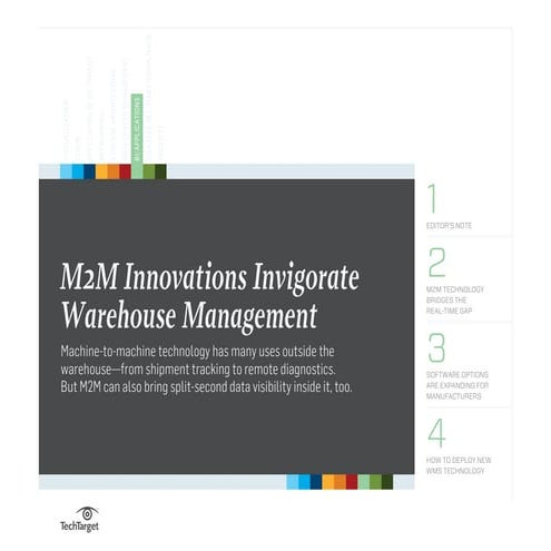 M2M innovations invigorate warehouse management