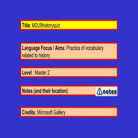 M2 u9historyquiz