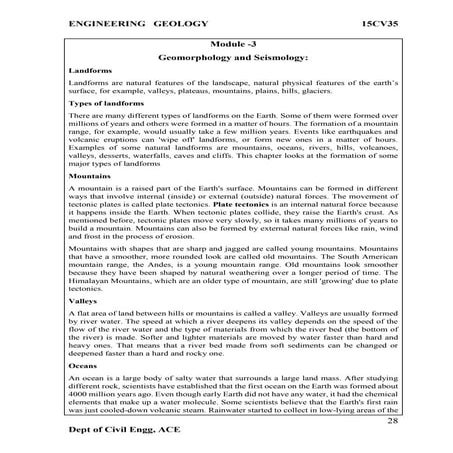 Junior Cert Geography Notes | PDF
