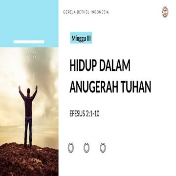 Hidup dalam anuegra Tuhan, khotbah krtisten  power point