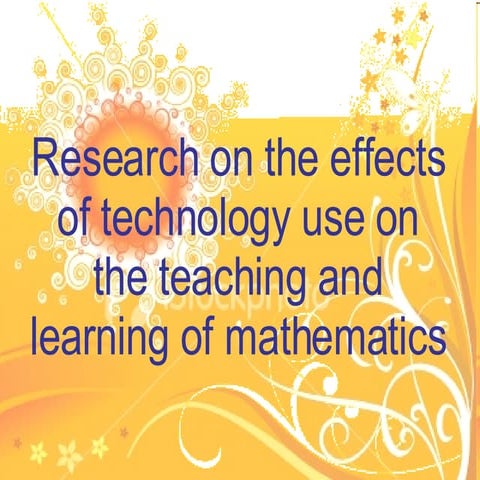 Effect of technology use on teaching and learning of mathematics