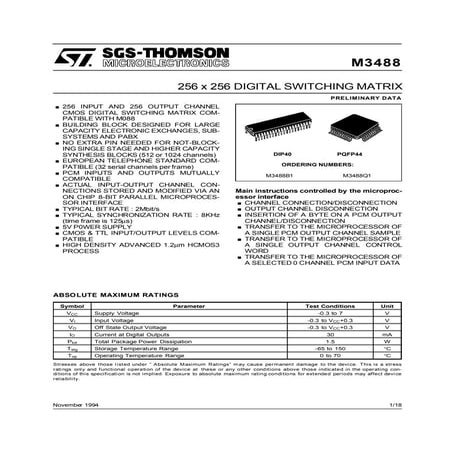 M3488 datasheet