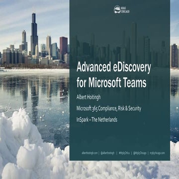 Microsoft 365 Chicago - eDiscovery and Microsoft Teams