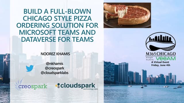 Build a full-blown Chicago style Pizza ordering solution using Dataverse for ...