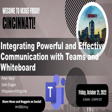 Integrating Powerful and Effective Communication with Teams and Whiteboard
