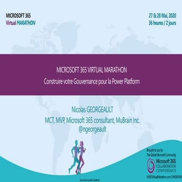 M365 Virtual Marathon - Construire votre gouvernance pour la Power Platform