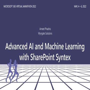 Advanced AI and Machine Learning with SharePoint Syntex