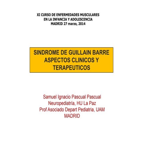 Sindrome de Landry-Guillain-Barré-Strohl | PDF