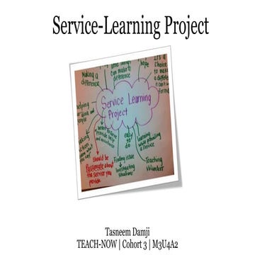 M3U4A2 (Tasneem's Service Learning Project)
