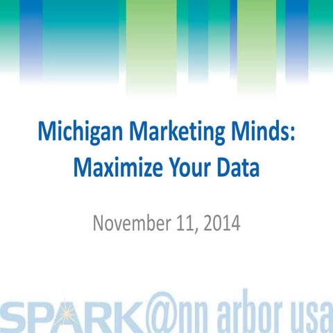 Michigan Marketing Minds - November 11, 2014 - Maximizing your Data