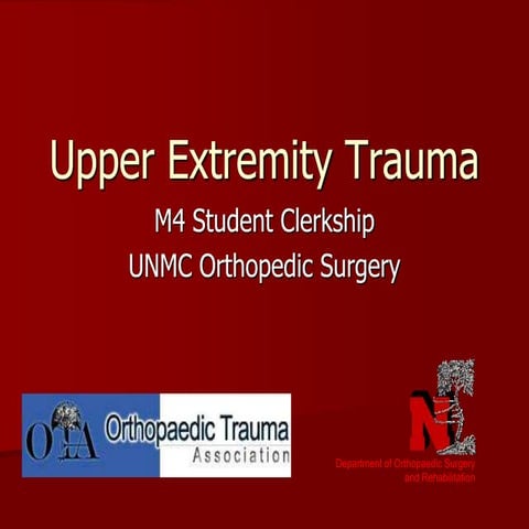 m4-lecture-3-upper-extremity trauma PPTx