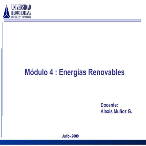 Presentación Energías Renovables