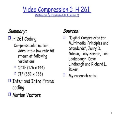 video compression techinique for headend.ppt