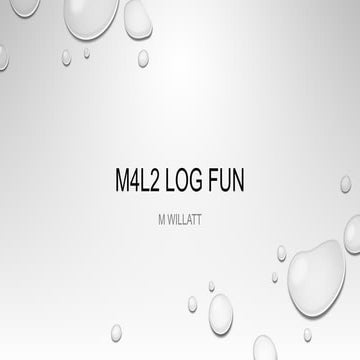 M4L2 log fun