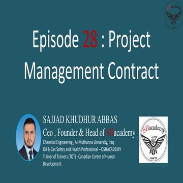 Episode 28 : Project Management Contract