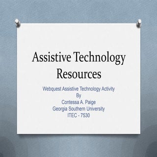 Assistive Technology Presentation