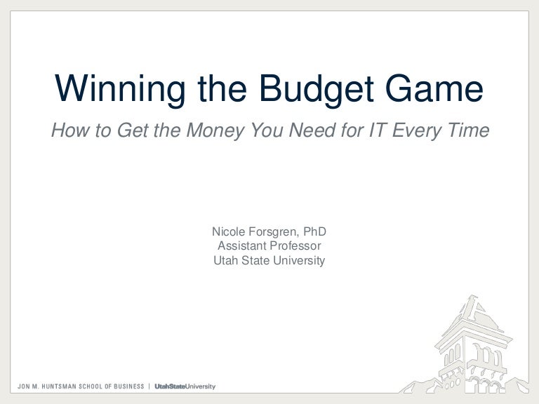 Winning the budget game how to get the money you need for it every t 