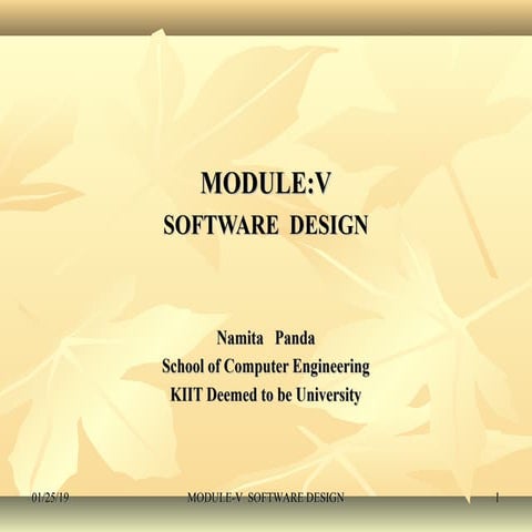 Software Design | PPT | Programming Languages | Computing