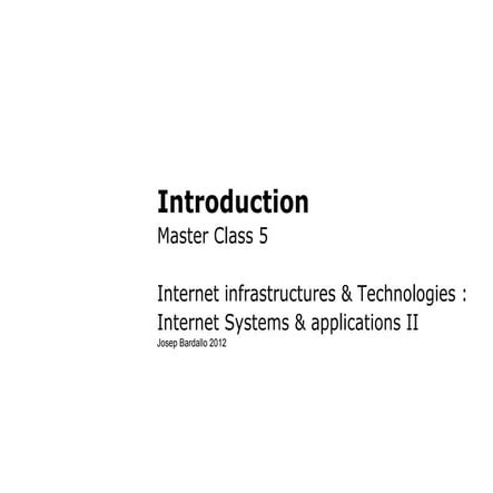 M5 internet systems & applications ii