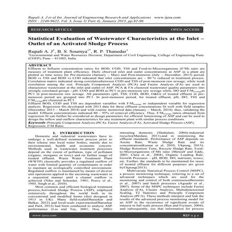 Performance Evaluation of Sewage Treatment Plant in Kanpur City | PDF