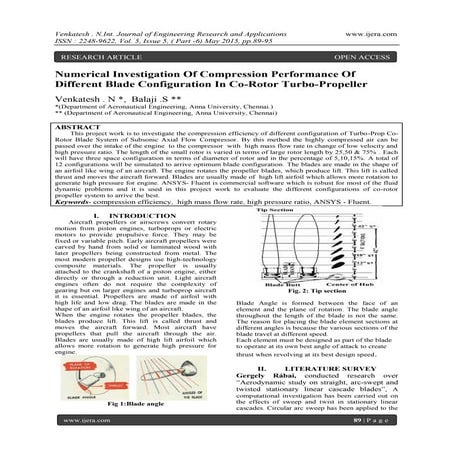 Numerical Investigation Of Compression Performance Of Different Blade Configu...
