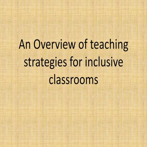 M6 activity   inclusive classroom powerpoint
