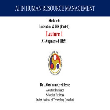 AI IN HUMAN RESOURCE MANAGEMENT AI HUMAN