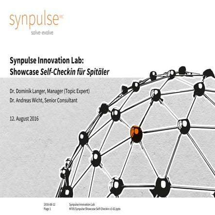 M705 Synpulse Showcase Hospital Self Check-in | PDF