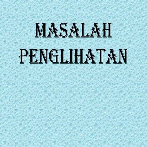 masalah penglihatan