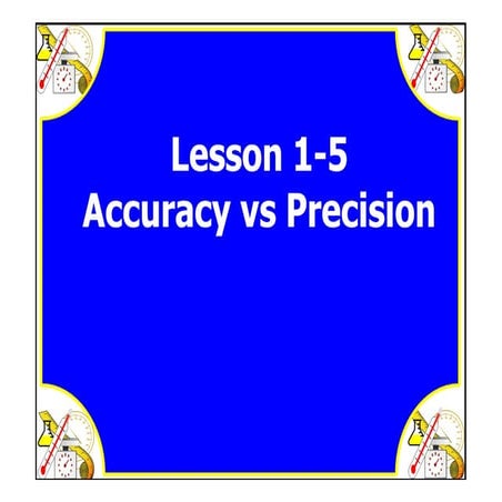 M8 acc lesson 1 5 accuracy vs precision ss