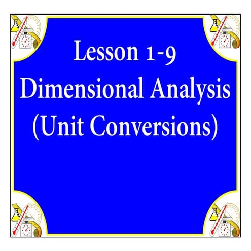 M8 Acc Lesson 1 9 Dimensional Analysis Ss Pdf