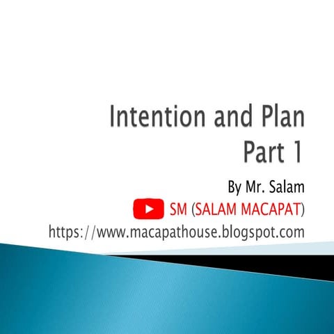 KELAS 10 SMA WAJIB PERTEMUAN 8// intention part 1