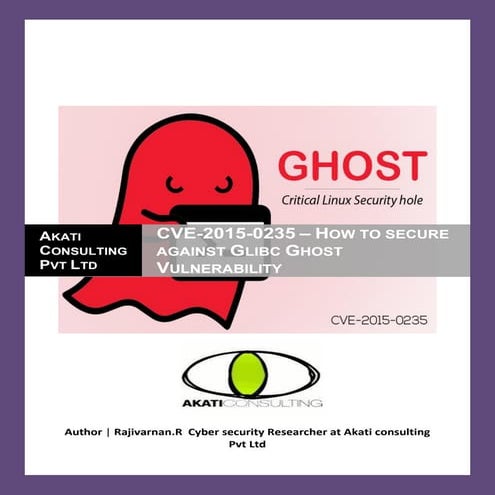 Ghost Vulnerability CVE-2015-0235