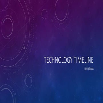 Technology timeline | PPTX