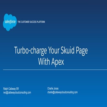 Turbo-charge Your Skuid Page with Apex